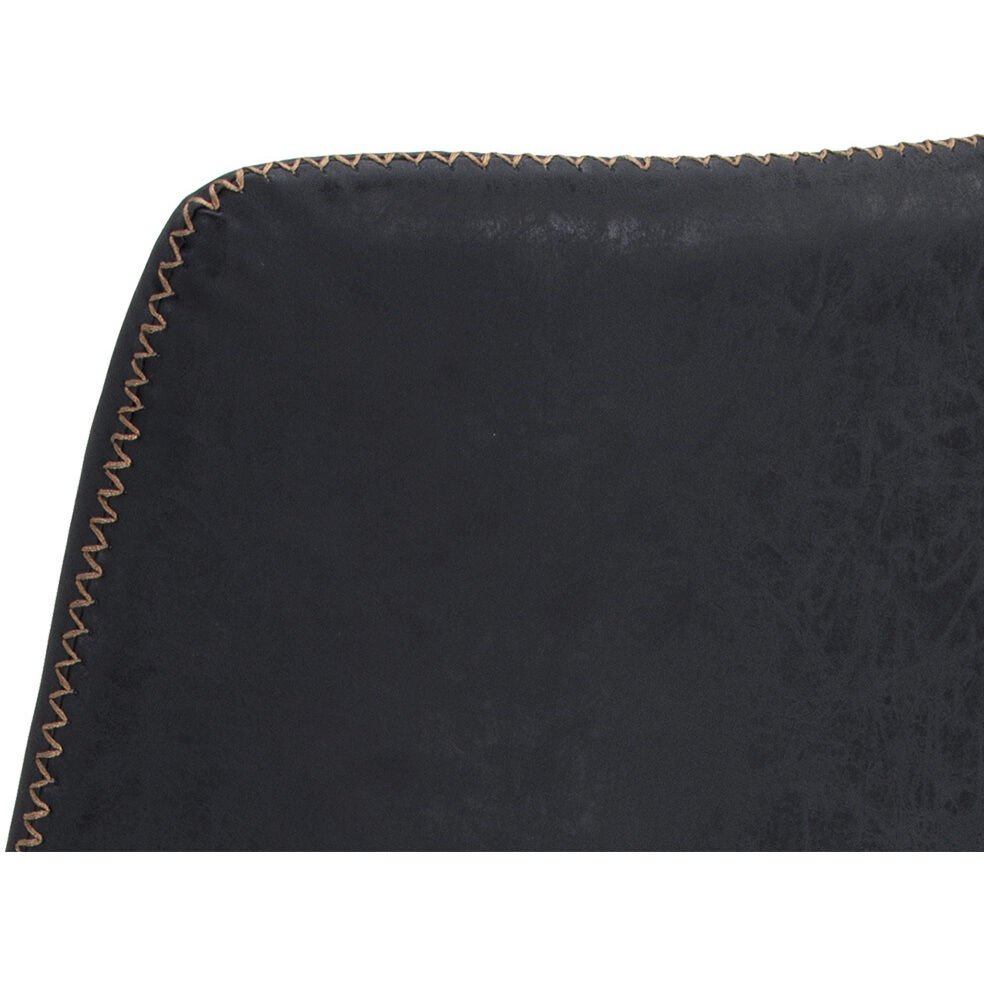 Cal 39.5 inch Antique Black Counter Stool, Set Of 2